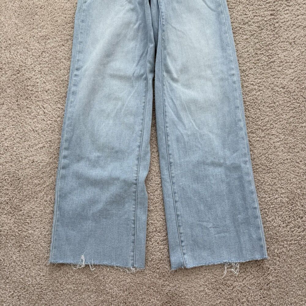 Hidden Los Angeles Wide Leg High Rise Light Wash Jeans Relaxed Stretch Sz 25 - Picture 2 of 9